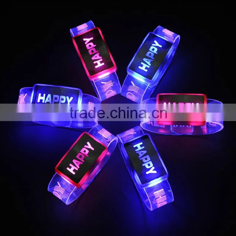 LED Bracelet, led flashing bracelet,sound led bracelet,sound activated led circuit