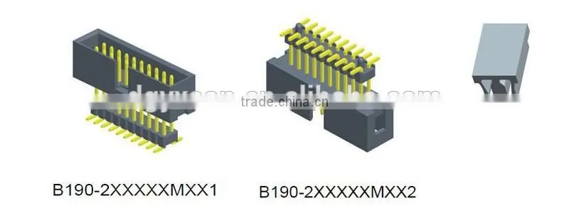 Dongguan Yxcon 2.54mm pitch dual layer dual row straight box header connector