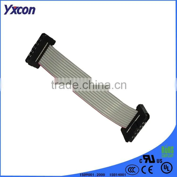 Dongguan factory high quality black color IDC socket flat ribbon cable