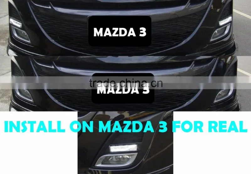 Exclusive Design FOR MAZDA 3 Fog Light DRL Daytime Running LIGHT