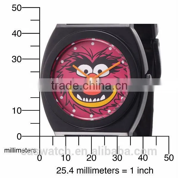 Fashion Cute Animal Muppet Plastic Kids Watches