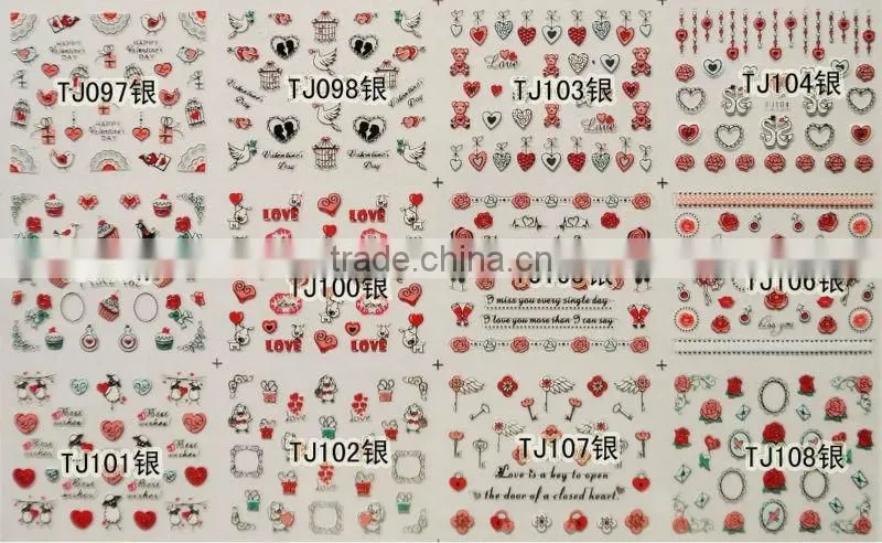 3d design nail art sticker