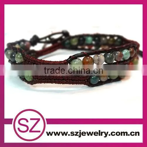 2 rolls beautiful fashion gemstone colored stone bracelet