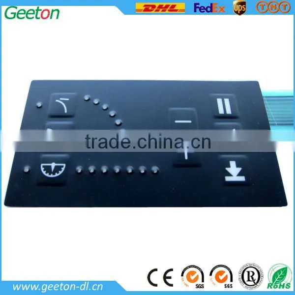 2013 High Quality Polyester LED And Metal Dome Membrane Switch Keypad