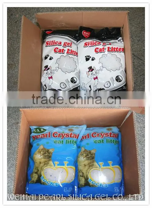 High adsorption, non-clumping silica gel crystal cat litter sand