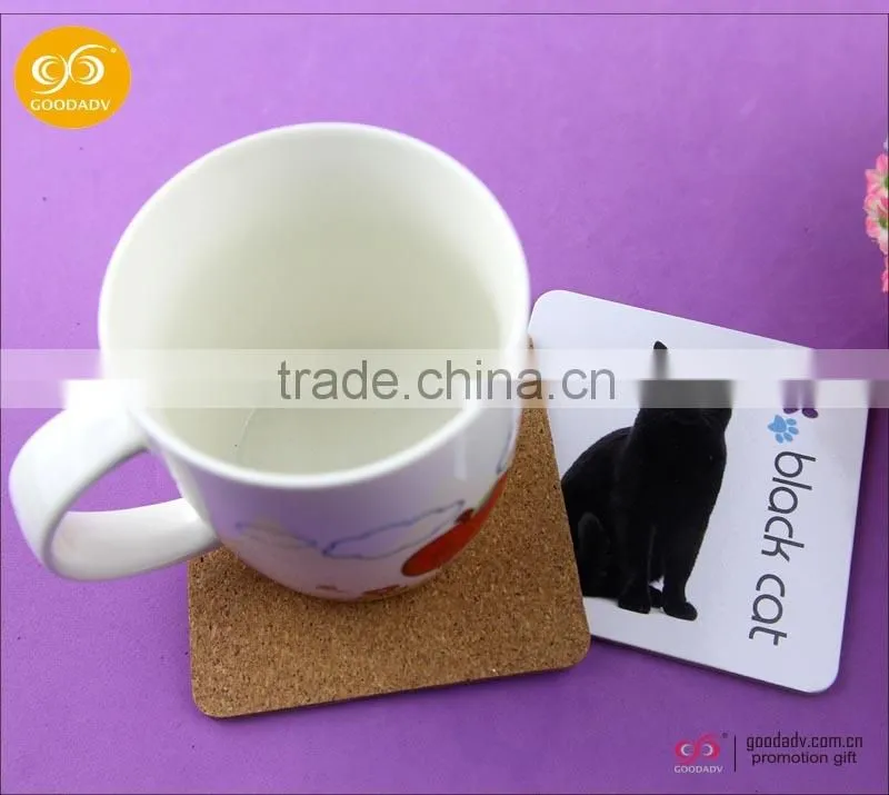 gift set promotional OEM designed custom blank beer MDF cork coaster