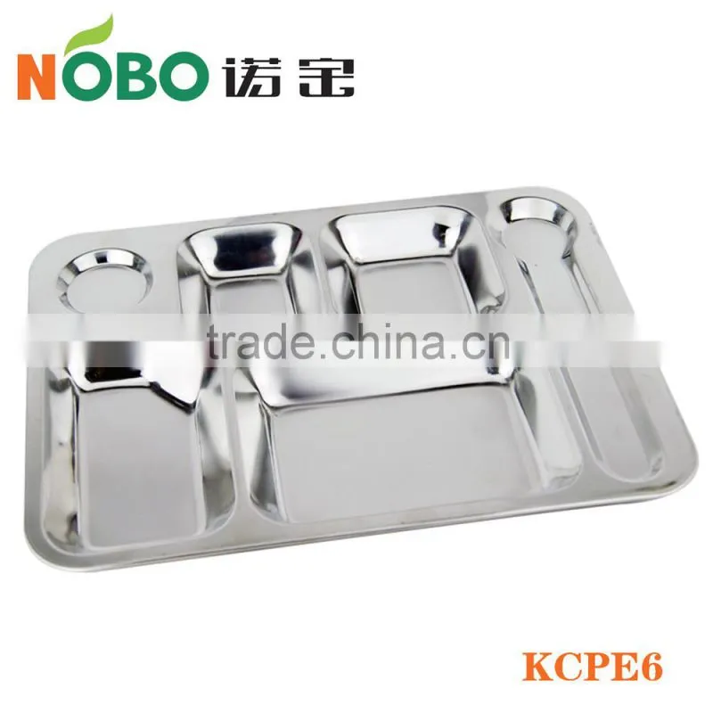 Metal Serving Fast Food Tray with Polishing Technology