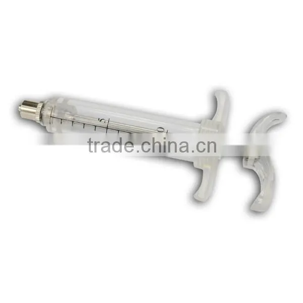 WJ202 Animal syringe gun Reusable plastic injector factory 20cc