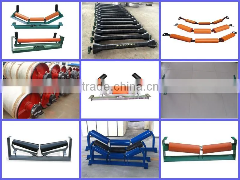 Three Roll Troughing Conveyor Idler Roller For Conveying Bulk Materials