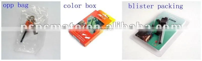 Black Flint Fire Starter with Rope for Outdoor Survival