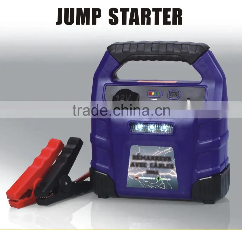 6 in 1 power inverter LED light DC 12 socket USB multi-function car battery jump starter