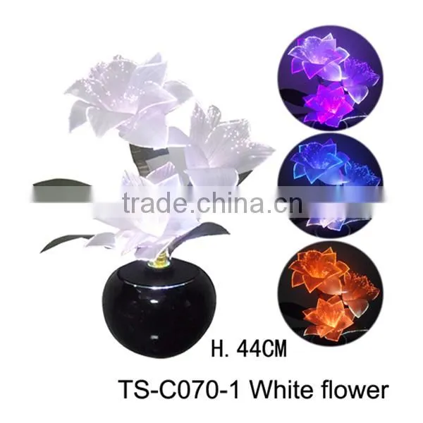 Very best sale LED Fiber optic rose Flowers in Red color /LED fiber optic flower light in different style with CE