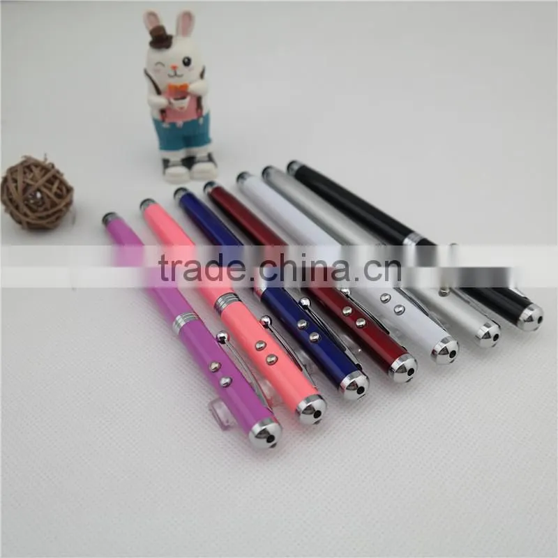promotional pen with led light ,multifunctional touch ball pen with led