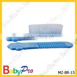 Hot Sale Pink And White Baby Comb And Brush Set