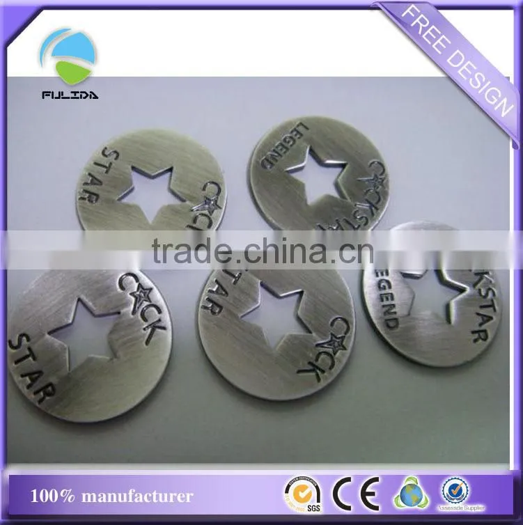 custom metal zinc alloy brass dog tag keychain with 80cm chain