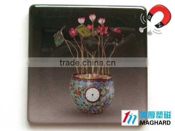 flower vase clock Magnetic Epoxy Gift sales promotion products fridge magnet