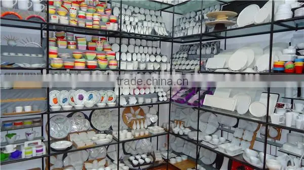 Ceramic Canister Set with Bamboo Base, White Canister Set