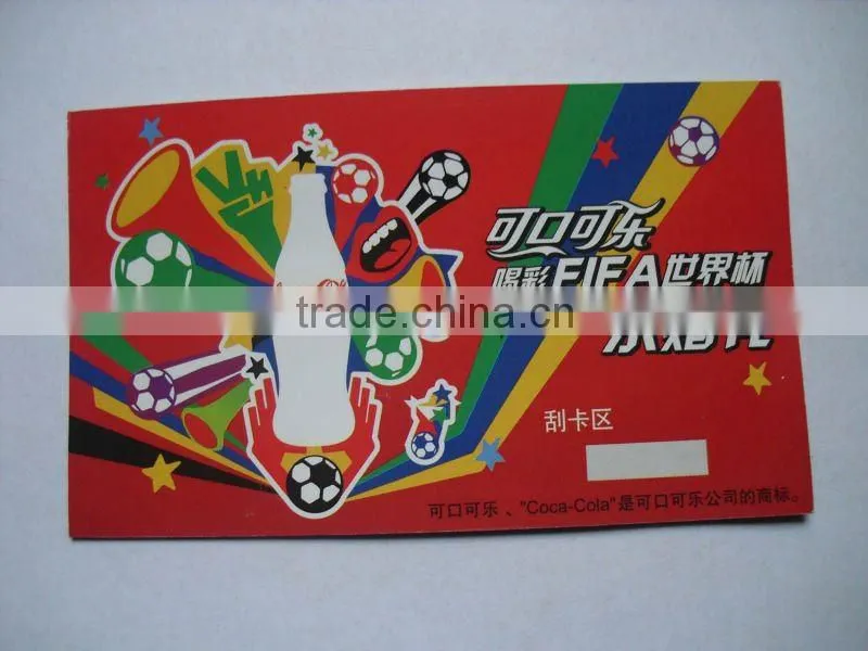 High quality paper prepaid calling card, prepaid scratchcard