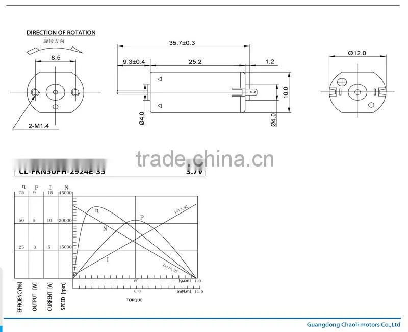 CL-FKN50PH DC Motor
