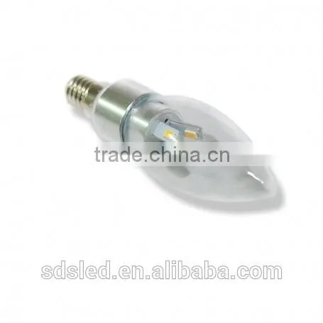 LED Candle bulb 3W Warm White dimmable LED candle light E14 SMD5630 LED Candle Bulb