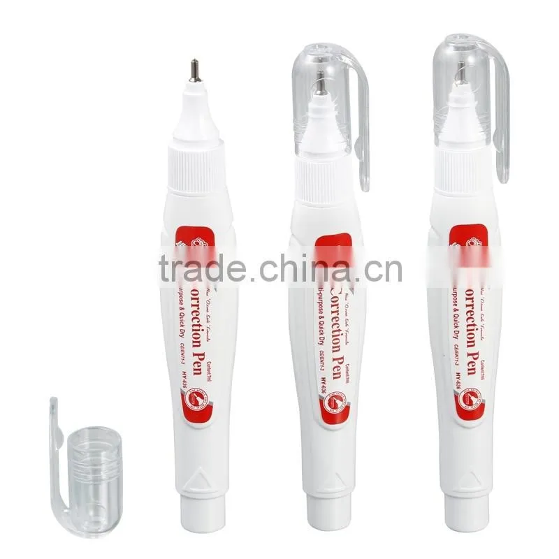 Fast dry Metal tip Correction pen (HY-636)liquid corrector white out 7ml