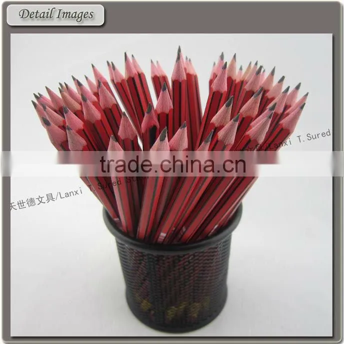 Office Stripe HB Lead Rubber Pencils In Bulk