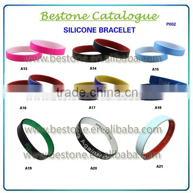2015 the newest Silicone Bracelet custom bracelet