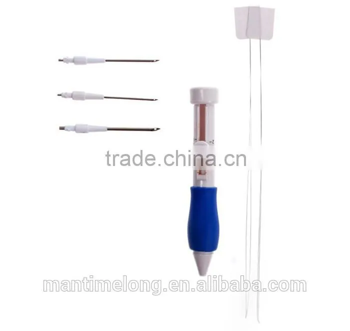 Three Sized Embroidery Stitching Needle Punching Punch Craft Tool Kit 2 Threader