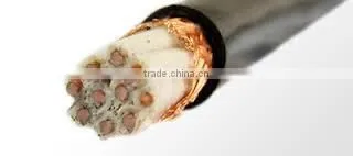 LSZH LSOH copper conductor PVC insulation copper braided shield PVC sheath control KVVP power cable