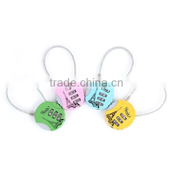 2015 New Design Combination Cable Case Lock