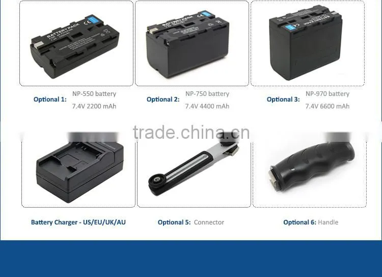 Shenzhen led light rechargeable led light for camera photographic lighting