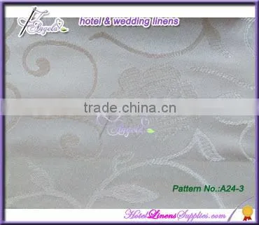 Dia-126"(320cm) rose pattern polyester jacquard tablecloths for table decorations-Jacquard Pattern No. A15-1,2,3,4