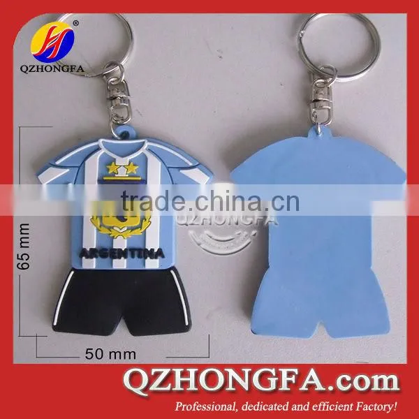 2014 Brazil World Cup Brazil T-shirt 3D PVC Key Ring