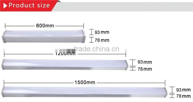Aluminum waterproof IP65 CE ROHS approved industrial led tri-proof light