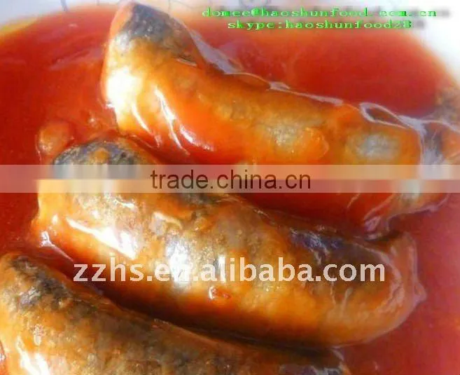 Canned Mackerel Fish In Tomato Sauce