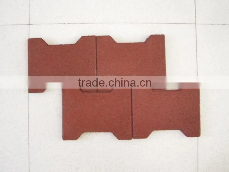 Colourful Dog-bone rubber Tile/Brick