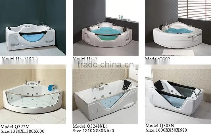 6mm tempered glass simple shower room with acrylic base for home use