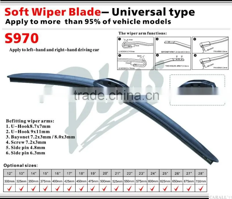Carall Brand Universal Beam Wiper Blade 20 inch S970
