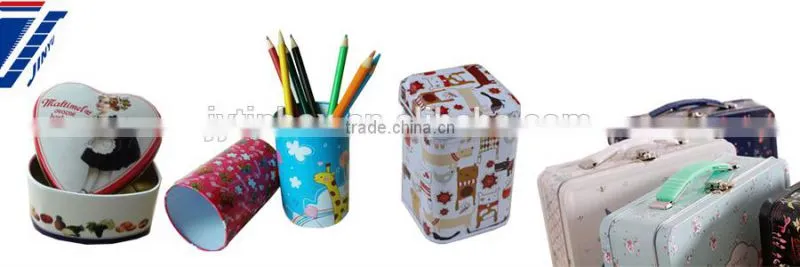Decorative Tin Boxes With Lids tin box manufacturer Handle tin boxes