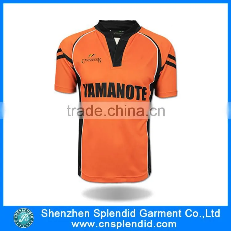 China wholesale facorty fashion sublimation yellow blue soccer jersey