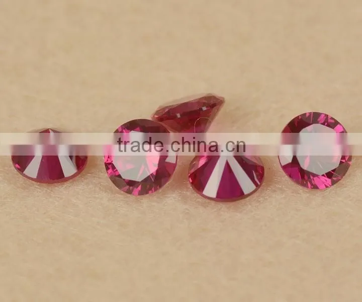wholesale the best small round synthetic corundum ruby beads