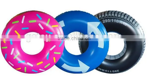 Inflatable Chocolate Dount Swimming Ring Float