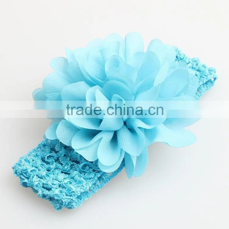 Cute baby handmade flower headband infant elastic hair band gifts accessory
