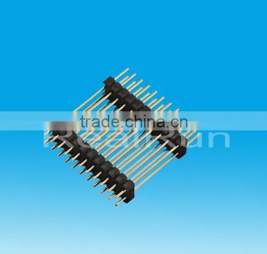 Made in China 2.0mm pitch Double Layer DIP Round Pin Header