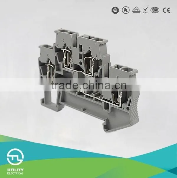 CONDUCTOR NEW HOT TERMINAL BLOCKS JUT3-2.5/2 SPRING TYPE INDUSTRIAL DISTRIBUTION DOUBLE-LAYER