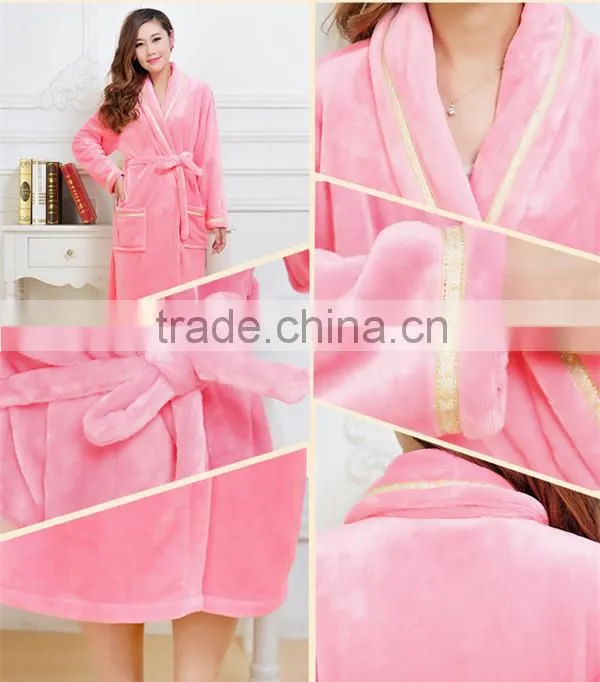 fashion sleepwear ,nightwear ,nightgown flannel robe