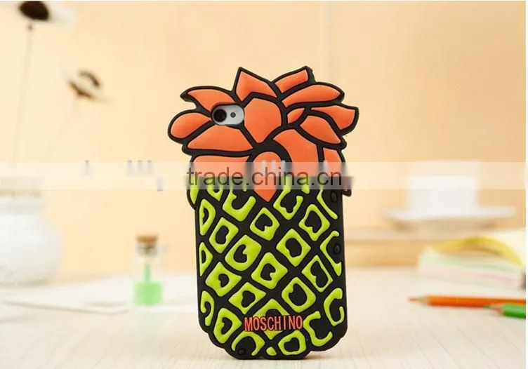 2013 the Hottest !!! 3D fruit design 100% eco-friendly silicone mobile phone cover