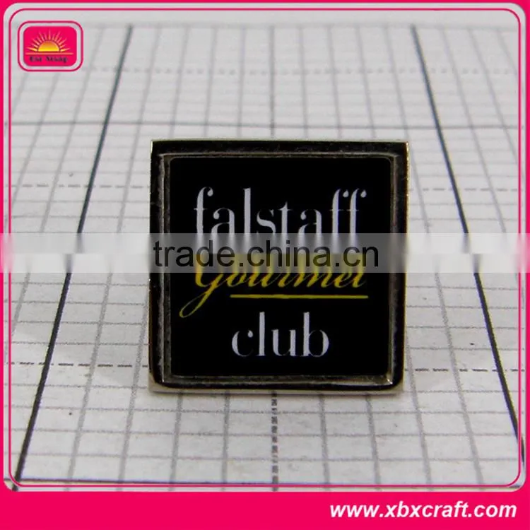 Shiny silver plated zinc alloy cufflink blanks