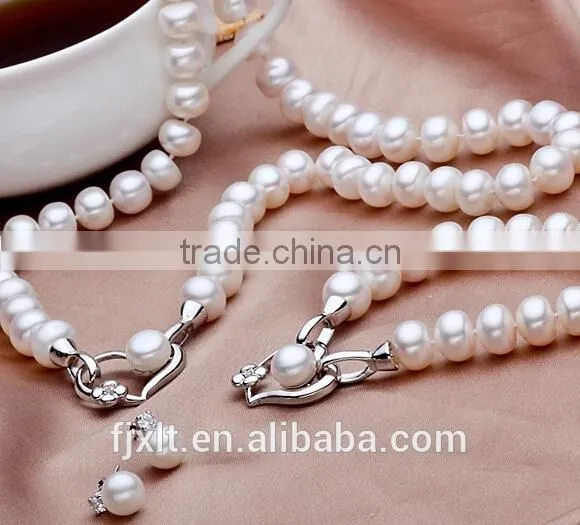 9-10mm/10-11mm 925 silver latest design pearl set
