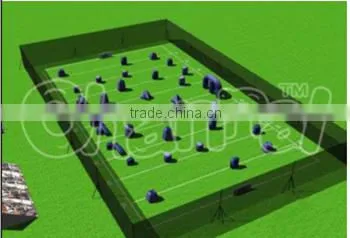 Commercial inflatable paintball obstacle field/area, inflatable paintball bunkers